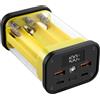 Cnrfeoap Portabatteria ABS per 6 slot 18650 Cell 22.5W Fornendo Connessione Non Saldatura e Meccanismi per Chargin Powerbank Staccabile