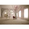 YongFoto 2,5x1,8m Sfondo Fotografico Fiori bianchi pianoforte interno bianco Alberi Tenda bianca Archiviazione europea Fondale Foto Festa Bambini Boby Nozze Adulto Partito Studio Fotografico Puntelli