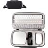 Hesupy Custodia da viaggio rigida per Mac Mini M4/M4 pro (2024), borsa da trasporto per computer desktop per accessori per mouse e tastiera, organizer protettivo portatile per viaggi d'affari, ufficio mobile