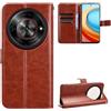 BellaCase Custodia ZTE Nubia Focus 5G [Custodia portafoglio] [Staffa] [Slot per schede] [Flip Cover magnetica] Compatibile con lo smartphone ZTE Nubia Focus 5G(Marrone)
