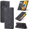WenBaby CaseMe Cover per Samsung Galaxy M30S/M21/F41/M21S, Magnetica Cover a Libro con Slot per Schede, Custodia in PU Pelle Portafoglio per Samsung Galaxy M30S/M21/F41/M21S, Nero