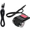 Qiilu Dash Camera, HD 1080P Telecamera per auto DVR Dashboard Videoregistratore, Mini auto DVR Videoregistratore Dash Camera Smart GPS ADAS Registratore di guida