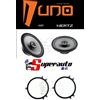 Superauto hi-fi Superauto-hifi Hertz LINEA UNO Altoparlanti coassiali da 165 mm X165 (220 W) + supporti casse Compatibile con AUDI A3 - A4 - A6 >'01 - TT Posteriore 165 cm