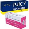 RTEUYH Cartucce di inchiostro compatibili sostitutive per EPSON PJIC7 PJIC7-K PJIC7-C PJIC7-M 28ML da utilizzare con stampanti PP-100N PP-50 PP-50BD PP-100 Magenta