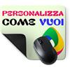Teetaly Tappetino Mouse Personalizzato Rettangolare | Personalizzalo con Foto, Logo, Nome e Testo | Idea Regalo Ufficio Gaming | Made in Italy