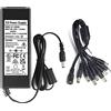 Security-01 Adattatore di alimentazione AC a DC 12V 5A con cavo splitter a 8 vie per telecamera di sicurezza CCTV DVR Led UL Listed FCC, UL Listed FCC