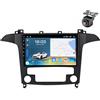 YDLXYWL Android 15 Autoradio per Ford S Max S-MAX 2007 2008 2009 2010 2011-2015 Tablet Pollici 9 Schermo MP5 Lettore Multimediale Receiver GPS Navigazione con 2K Carplay Android Auto (Y5 8Core 4+64G)