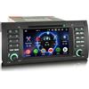 erisin Android 16 Autoradio Carplay per BMW X5 E53 Android Auto Navigatore GPS DSP Bluetooth 5.0 WiFi Dab+ RDS SWC CD DVD FM Radio IPS Canbus