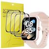 Blueshaweu Pellicola protettiva compatibile con Haulvean 1,85 pollici Smartwacth G39, HD trasparente pellicola protettiva flessibile in TPU [3 pezzi] per smartwatch Haulvean G39 (nero)
