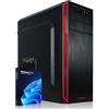 Greed Multimedia V2 PC fisso AMD Ryzen 5 5500GT 6 Core - desktop veloce + computer per ufficio con 4,4 GHz, 16 GB RAM/memoria - Disco SSD da 1000 GB - DVD+RW - USB3.1 - Wi-Fi incl Windows 11 Pro