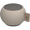KREAFUNK aGO Mini, altoparlante Bluetooth, altoparlante, accoppiamento TWS per suono stereo, assistente vocale, impermeabile, sabbia avorio