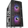NOX XTREME PRODUCTS NOVA - Semitower ARGB ATX-Micro ATX-ITX, 2 Ventole ARGB 200mm Preinstallate, Vetro Temperato, Spazio per 8 Ventole, USB 3.0, Nero