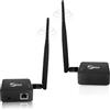 ANJIELO SMART Ponte wireless, ponti WiFi da punto a punto all'aperto da 1KM a lunga distanza per PtP/PtMP con antenna ad alto guadagno, adattatore Type-C, 2 porte Ethernet RJ45, 2 pacchetti (Nero)
