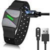 Blueshaweu Cavo di ricarica compatibile con COOSPO HW807 cardiofrequenzimetro bracciale, cavo caricabatterie, per bracciale COOSPO, cardiofrequenzimetro HW706/HW807/HW702 (nero)