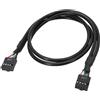 SueaLe USB2.0 Interna Mainboard Header Cavo USB2.0 9pin Femmina a Femmina Interna Mainboard Estensione Schermata USB