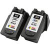 TONER EXPERTE PG512 PG-512 CL513 CL-513 2 Cartucce d'inchiostro compatibili con Canon Pixma MP230 MP240 MP250 MP260 MP270 MP280 iP2700 iP2702 MP480 MP490 MP495 MP499 MX320 MX350 | Alta Capacità