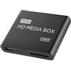 Sxhlseller Full HD Mini Box Media Player Supporto 1080P USB MMC RMVB MP3 AVI MKV, Forte compatibilità, Apparenza, Ricca Interfaccia di Uscita Video, più Lingue OSD (Spina UE)