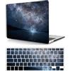 HLAAJJX Custodia Compatibile con Nuovo Macbook Air 13,6 pollici 2022 con Liquid display Retina e Touch ID A2681, Case Rigida Protettivo Plastica Copertina & Tastiera Cover, Cielo stellato