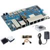 WayPonDEV Banana Pi BPI-R4 WiFi 7 Scheda Router WiFi Dual-Band 7 Wireless OpenWRT, con SoC MediaTek MT7988A (Filogic 880), Supporto 2X 10GbE SFP e 4X GbE Gigabit Ethernet per NAS Smart Home Gateway (POE SET2)