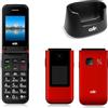 C D R Cellulare Cdr C38 cellulare per anziani con Tasto SOS di emergenza, alto volume, Tasti Grandi, Bluetooth - 900 mAh. Dual sim 2G GSM Quad band, connettore Type-C, model CDR-C38 colore ROSSO