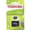 Toshiba M203 Scheda di Memoria microSDXC 64GB - 100MB/s - Classe 10 - U1 + Adattatore