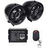 Nuyhgtr audio per moto, altoparlanti impermeabili per moto, altoparlanti stereo da 10,2 cm, amplificatore AUX MP3 integrato classe D da 300 Watt, adatto per manubri da 1 a 1,25 pollici