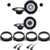 IPNOSIS Kit 6 Casse ALPINE SXE-1750S + SXE-1725S per Lancia Delta dal 2008 al 2014 con 2 Supporti Anteriori, 2 Supporti Posteriori e 4 Connettori
