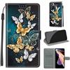 LeviDo-EU LeviDo Cover Compatibile per Xiaomi Redmi Note 11 PRO 4G 5G Silicone Libro Motivo PU Pelle Magnetica Flip Portafoglio con Corda Disegni Antiurto Bumper Custodia Resistente Protettiva Case, Farfalla 2