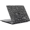 FFBOFFC Custodia Compatibile con MacBook Pro 16 Pollici 2020 2019 Rilascio Modello A2141 con Touch Bar Touch ID, Plastica Protettiva Custodia Rigida Cover Copertura, Matematica nera