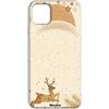Mixroom - Cover Custodia Back Case In TPU Silicone Morbido Per Xiaomi Redmi Note 13 Pro 4G Fantasia Renna E Brillantini Dorati U874