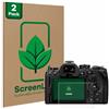 ScreenLeaf 2 Pezzi Pellicola protettiva per Olympus OM System OM-1 Mark II/OM-3 [Proteggi Schermo Sostenibili, Clear, Antigraffio]