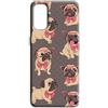 Mixroom - Cover Custodia Back case In TPU Silicone Morbida Per Realme 8 5G / Narzo 30 5G Fantasia Carlino Cane Occhiali Rosa M773