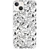 LA CASA DE LAS CARCASAS Custodia per iPhone 14 Ufficiale Snoopy, Snoopy Sagome per proteggere il tuo cellulare. Cover per iPhone in silicone flessibile con licenza ufficiale Snoopy