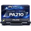 PcStore Toner PA210 Compatibile per Pantum P2500 P2500W P2502 P2502W M6200 M6202 M6500 M6550 M6600 - Cartuccia Nero con Chip - Alta Resa 1600 Pagine - Qualità Professionale