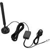 VBESTLIFE Antenna Radio FM ad Alta Sensibilità Antenna FM USB ad Alta Guadagno 25dB della Radio per Piani Basso Antenna di Amplificazione del Segnale per Radio FM