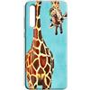 Mixroom - Cover Custodia Back case In TPU Silicone Morbido Per Samsung Galaxy A30S Fantasia Giraffa Incuriosita M490