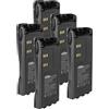 vhbw 5x batteria compatibile con Motorola GP338, GP580, GP339, GP540, GP330, GP340, GP360, GP640, GP380 radio (2100mAh, 7,2V, NiMH)