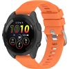 Yikamosi Compatibile con Garmin Forerunner 265S Cinturino per Donne e Uomini,Sgancio Rapido Silicone Chiusura in acciaio inossidabile Cinturino di Ricambio per Garmin Forerunner 265S,Arancia
