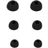 QingXuey 6PCS For CMF by NOTHING BUDS Pro 2 Eartips Earbuds Tips Silicone Accessories Earphone Kits Cover Replacement Ear Buds Tips Eargels Earcap (BLACK)