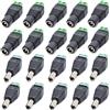 Oiyagai 10 Coppie Adattatore Connettore Jack di Alimentazione DC 12V 2,1x5,5mm Maschio+Femmina per Telecamera CCTV
