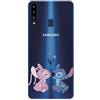LA CASA DE LAS CARCASAS Custodia per Samsung Galaxy A20s Ufficiale di Lilo & Stitch - Angel & Stitch Beso per proteggere il tuo cellulare. Custodia in silicone flessibile con licenza ufficiale Disney