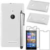 ebestStar - Cover Compatibile con Nokia Lumia 925 Custodia Protezione S-Line Silicone Gel TPU Morbida e Sottile +Penna +3 Pellicole plastica, Trasparente [Apparecchio: 129 x 70.6 x 8.5mm, 4.5'']