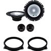 IPNOSIS Kit 4 casse Alpine SXE-1750S Per BMW MINI R50 e R53 Dal 2001 Al 2006, MINI Cabriolet R52 dal 2004 al 2008 con 2 Supporti Anteriori