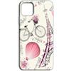 Mixroom - Cover Custodia Back Case In TPU Silicone Morbida Per iPhone 15 Fantasia Paris Parigi Rosa M169