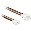 DELOCK, Cavo di prolunga PWM connettore ventola 4 Pin, 10 cm