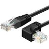 YSJJZRL Cavo Ethernet Cat6 Su/Giù/Sinistra/Destra 90 Gradi RJ45 Cat 6 Cavo Internet per Router Laptop ecc (2M,Sinistra)