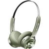 iKF R1 Pop Retro Cuffie Bluetooth Wireless Over Ear Con chiamate chiare ENC, 75 ore di riproduzione, suono HiFi, Connettività con App, modalità trasparenza (Verde)