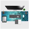 Giallobus - Tappetino scrivania - Natura - Vinile - 120x40cm - 49 - Bubbles - Tappetino mouse, sottomano tavolo pad, copri scrivania antiscivolo