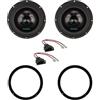 IPNOSIS Kit Anteriore 2 Woofer Full-Range Slim IPNOSIS IPM 200S per Audi A4 B8, B8 Avant, Allroad B8 dal 2009 al 2015, A4 B9, B9 Avant dal 2015 al 2019, Allroad B9 dal 2016 al 2019 + 2 Supporti + 2 Connettori