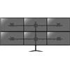 KIMEX 015-1156 Supporto da scrivania per 6 Monitor PC 17-32
